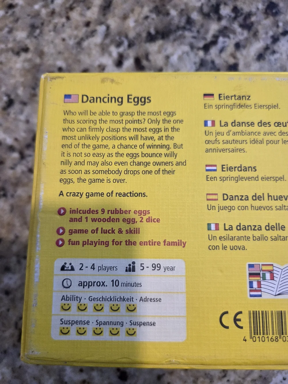 HABA Dancing Eggs Game 2003 Complete w/ Instructions Kids Family Party Game Vtg